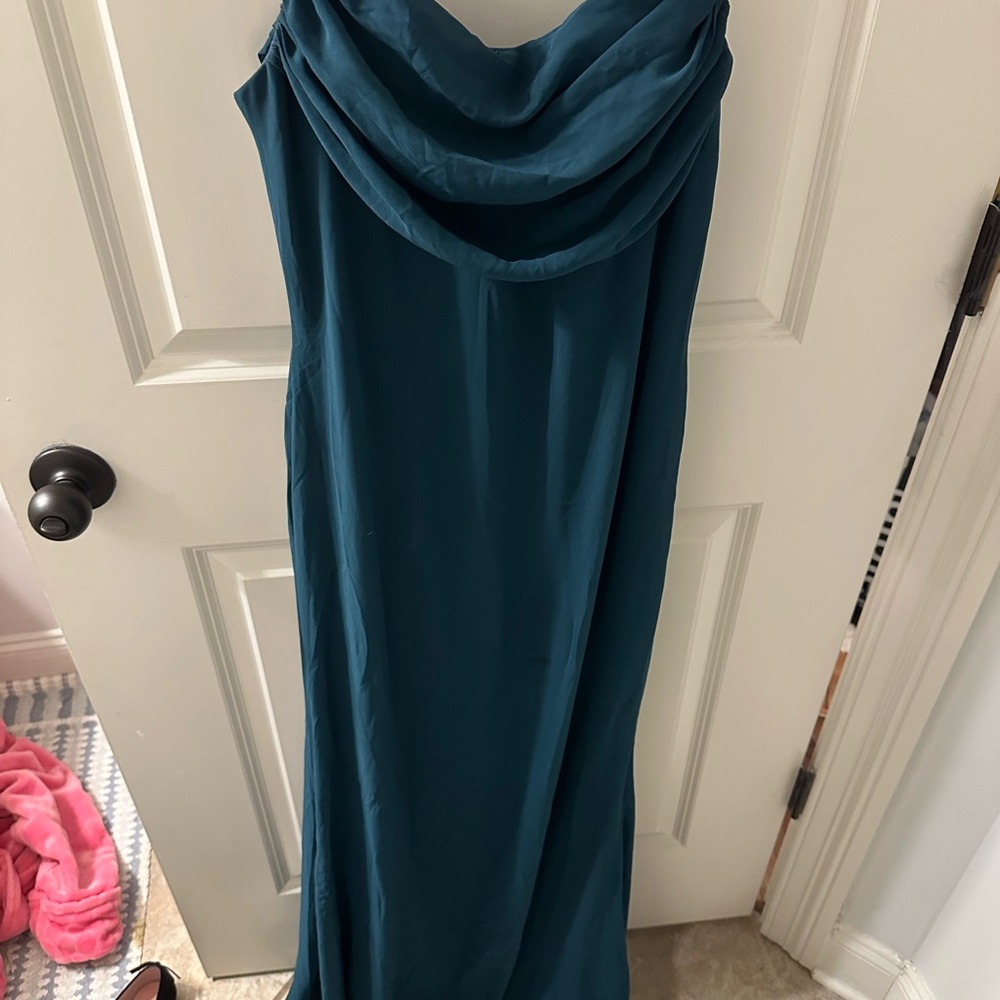 Lulu's Teal Maxi Dress